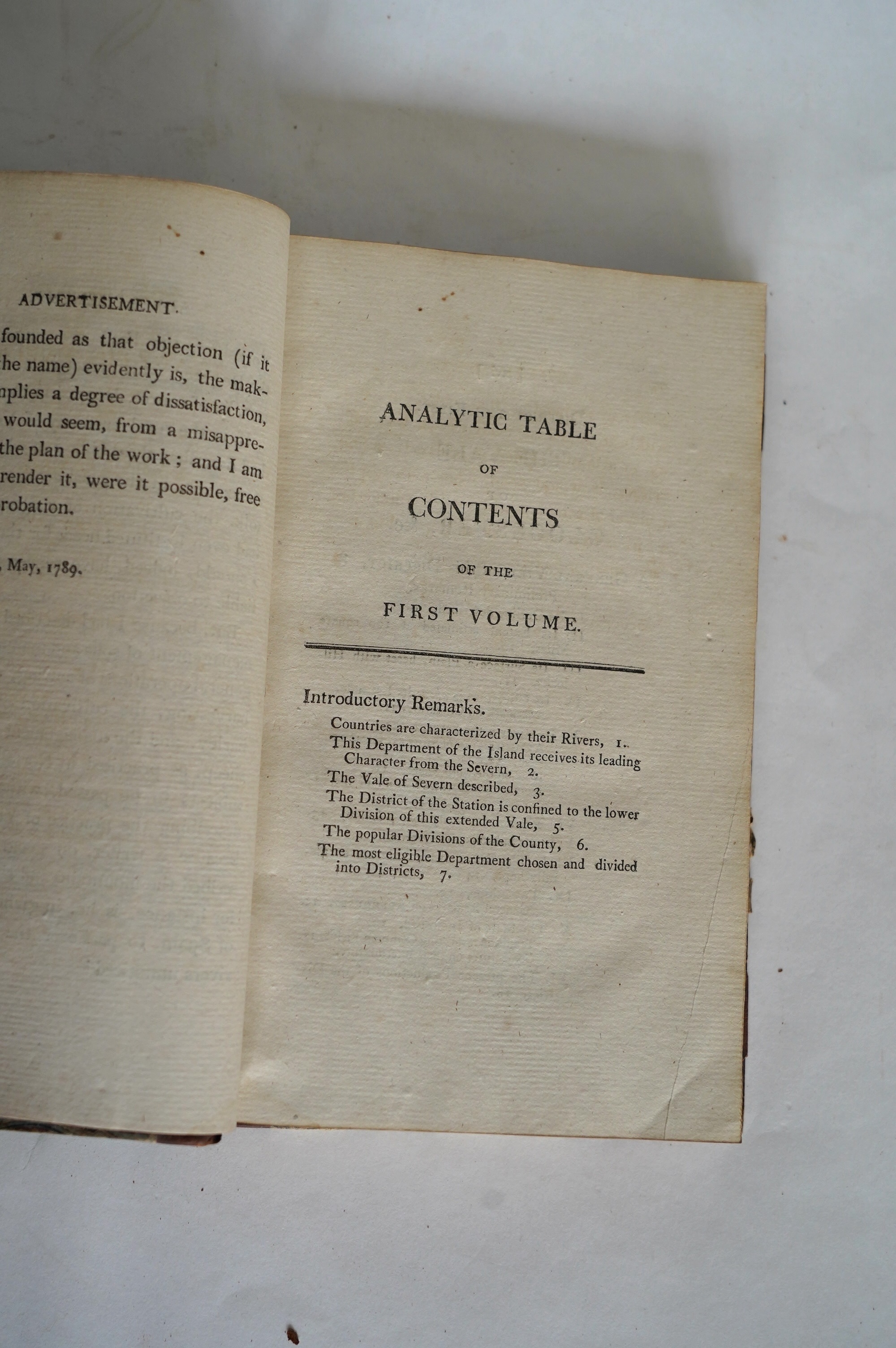 Marshall, William - The Rural Economy of Glocestershire....together with the Dairy Management of North Wiltshire, and ....Orchards and Fruit Liquor, in Herefordshire....2nd edition, 2 vols. folded map; contemp. half calf